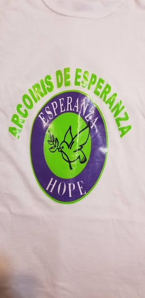 Esperanza-Hope logo on a shirt