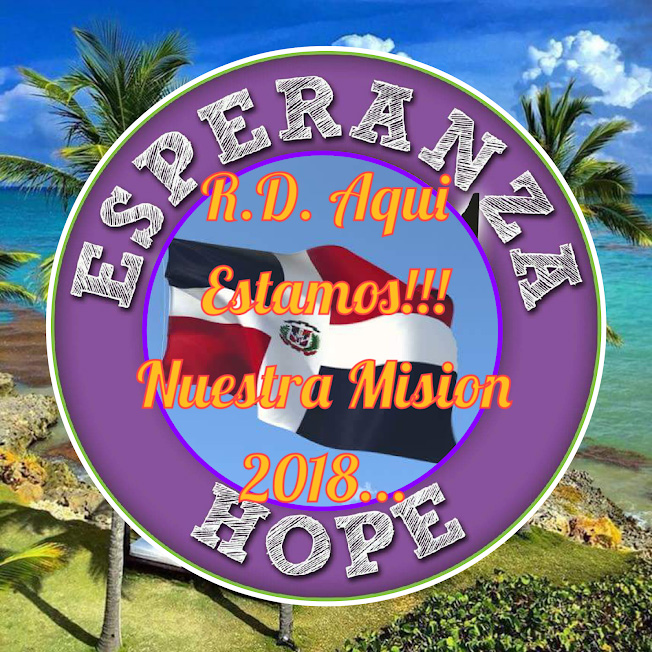 Esperanza-Hope logo and a beach background (1)