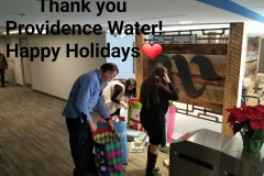 “Thank you Providence Waters, Happy Holidays”