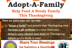 Adopt a Family Thanksgiving 2018 online poster