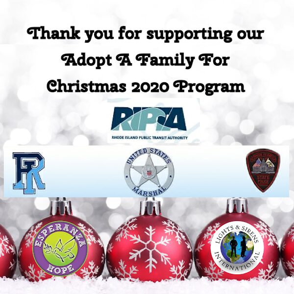 Thank you to: logos of Rhode Island Public Transit Authority, Rhode Island, United States Marshal, State Police