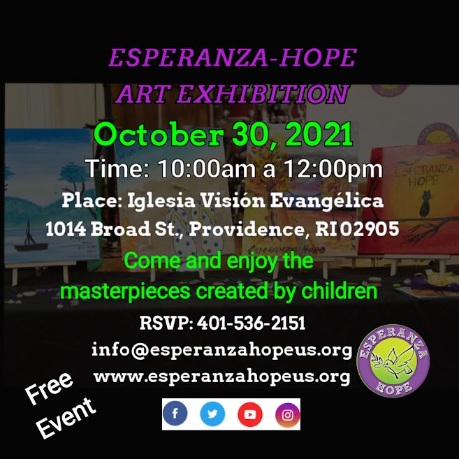 Esperanza Hope’s Art Exhibition and Graduation poster