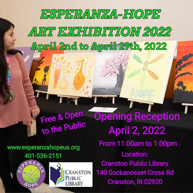 Esperanza Hope’s Art Exhibition poster