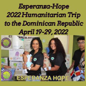 Esperanza Hope’s Humanitarian Trip poster