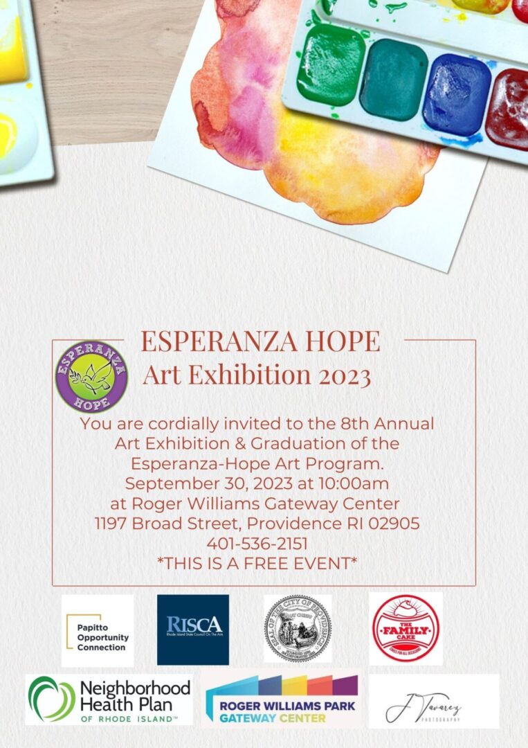 An invitation for an art exhibition